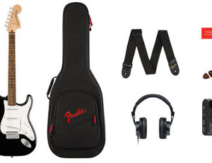 Squier Affinity Series Stratocaster Mustang Micro Pack in Black