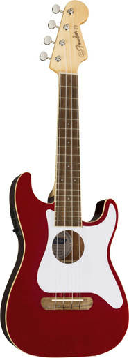 Fender Fullerton Stratocaster Ukulele in Candy Apple Red