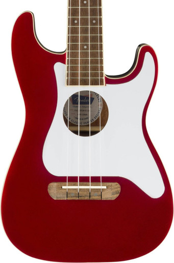 Fender Fullerton Stratocaster Ukulele in Candy Apple Red