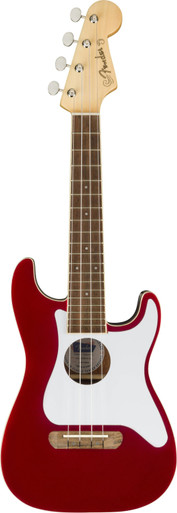 Fender Fullerton Stratocaster Ukulele in Candy Apple Red