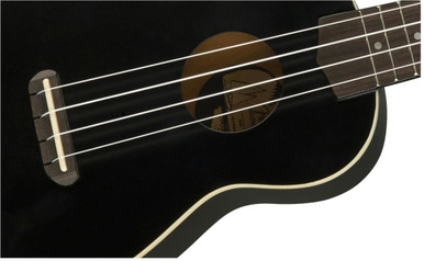 Fender Venice Soprano Ukulele in Black