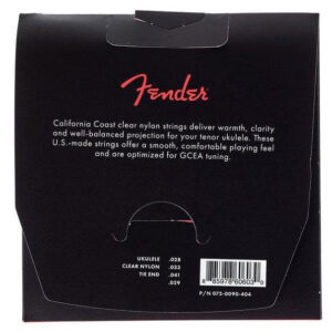 Fender Tenor Ukulele Strings Gauge .0285, .0327, .041, .029 - Image 5