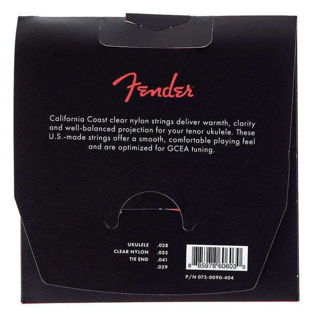 Fender Tenor Ukulele Strings Gauge .0285, .0327, .041, .029 - Image 5