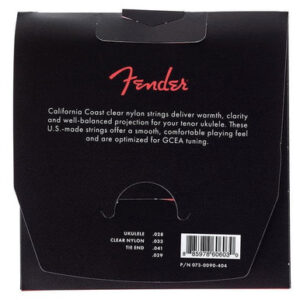 Fender Tenor Ukulele Strings Gauge .0285, .0327, .041, .029 - Image 2