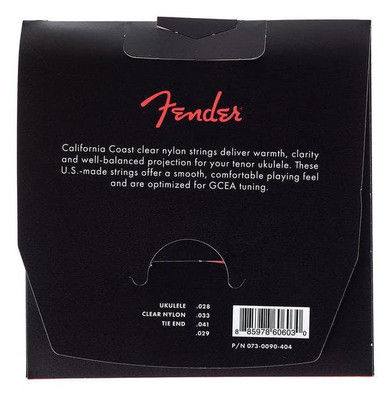 Fender Tenor Ukulele Strings Gauge .0285, .0327, .041, .029
