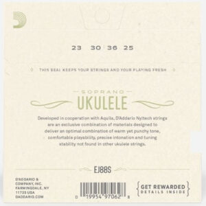 D'Addario EJ88S Nyltech Soprano Ukulele Strings - Image 2