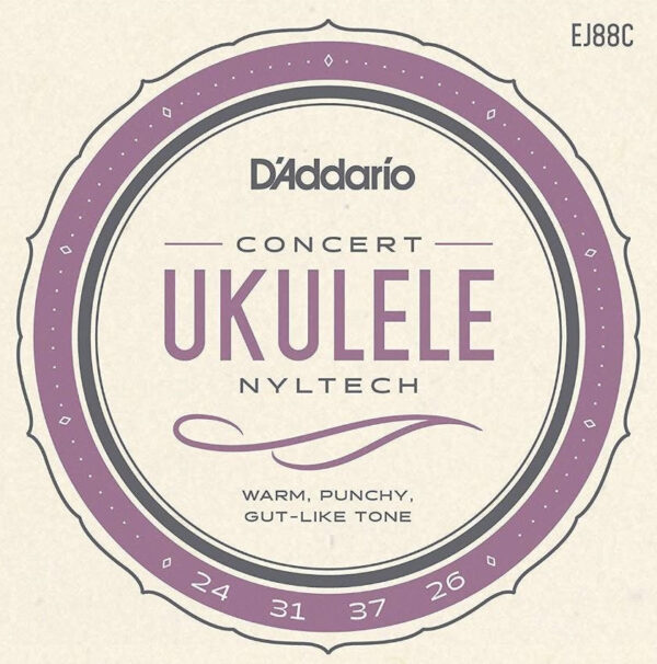 D'Addario EJ88C Nyltech Ukulele Strings - Concert