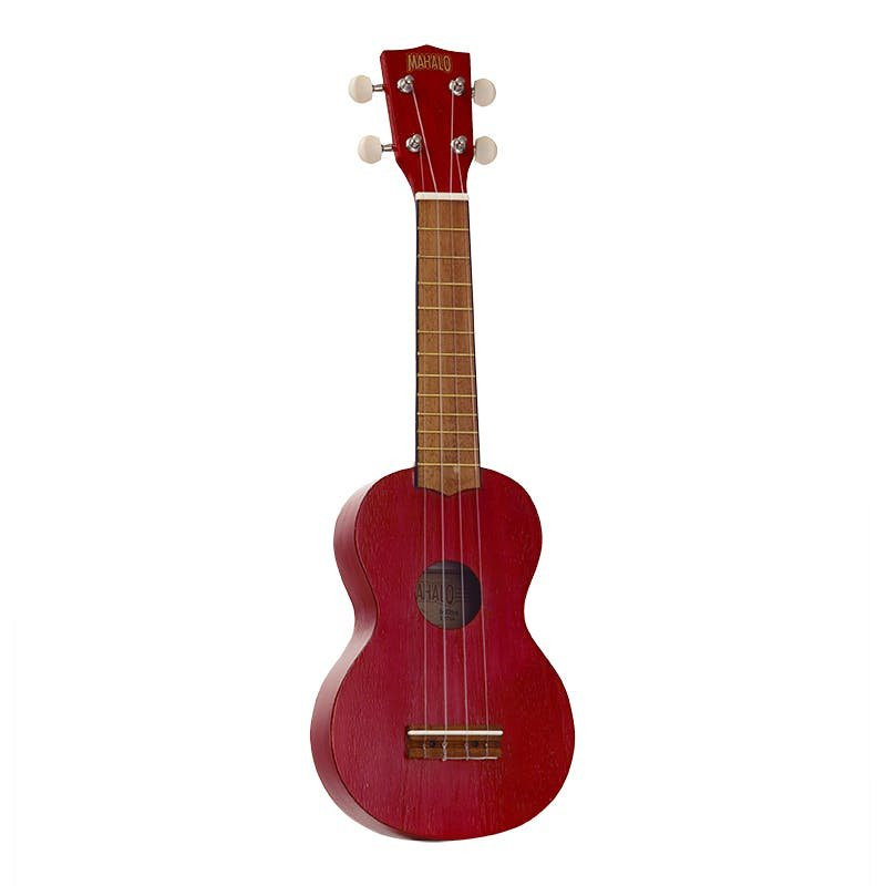 Mahalo Kahiko MK1 Soprano Ukulele In Transparent Red - Image 4