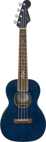 Fender Dhani Harrison Uke Walnut Fingerboard Sapphire Blue - Image 3