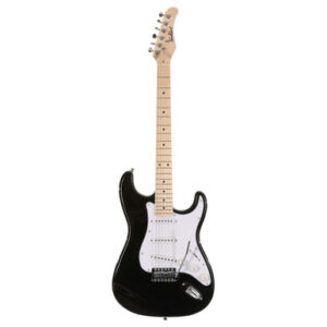 EastCoast ST1 Electric Guitar Starter Pack in Black with Headphone Amp & Accessories - Image 2