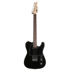 EastCoast T1 Electric Guitar Silent Bundle in Black (Rosewood) with Headphone Amp & Accessories - Image 2