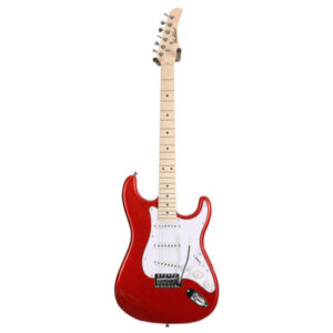 EastCoast ST1 Electric Guitar Silent Bundle in Red with Headphone Amp & Accessories - Image 2