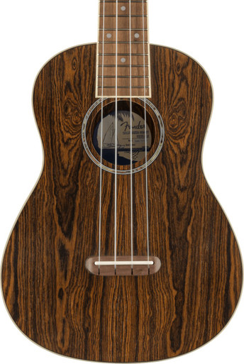 Fender Zuma Exotic Concert Ukulele in Natural Bocote
