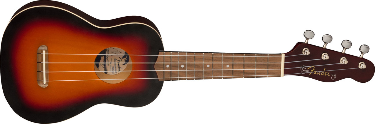 Fender Venice Soprano Ukelele in 2-Color Sunburst - Image 5