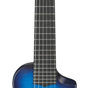 Ibanez AUP10FMNE Advanced Electro Acoustic Ukulele in Transparent Blue Sunburst Open Pore - Image 5