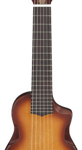 Ibanez AUP10N Advanced Electro Acoustic Ukulele in Open Pore Light Brown Sunburst - Image 2