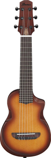 Ibanez AUP10N Advanced Electro Acoustic Ukulele in Open Pore Light Brown Sunburst