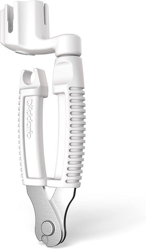 D'Addario DP0002W Pro-Winder String Winder, Cutter, & Bridge Pin Puller in White