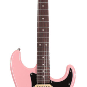 EastCoast ST2 Electric Guitar Silent Bundle in Bubblegum Metallic with Headphone Amp & Accessories - Image 5