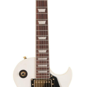 EastCoast L1 Electric Guitar Starter Pack in White with Headphone Amp & Accessories - Image 5