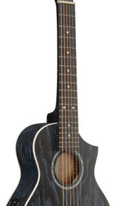 Ibanez EWP16EWB-GAO Piccolo Electro Acoustic Guitar in Galaxy Aqua Open Pore - Image 6