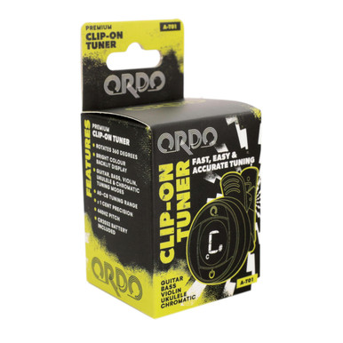 Ordo A-T01 Premium Clip-On Tuner for Guitar, Bass, Violin & Ukulele