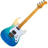 Flight Pathfinder Tenor Electric Ukulele Trans Blue - Image 2