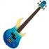 Flight Mini Bass Electric Bass Transparent Blue - Image 3