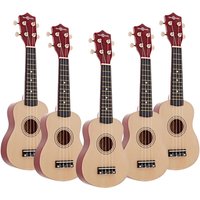 Ukulele by Gear4music Natural Pack of 5 - Image 2