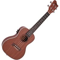 Sapele Concert Electro-Ukulele by Gear4music - Image 2
