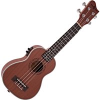 Sapele Soprano Electro-Ukulele by Gear4music - Image 2