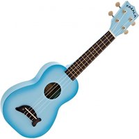 Kala Makala Dolphin Soprano Ukulele Light Blue Burst - Image 2