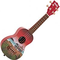 Kala Ukadelic Soprano Ukulele Surfari/Red - Image 2
