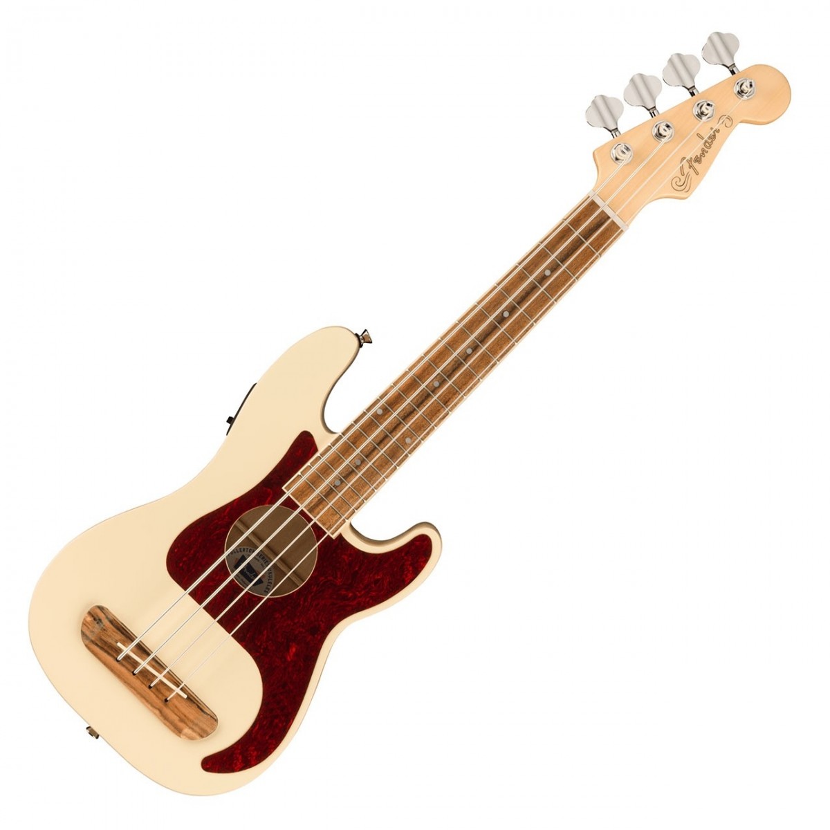 Fender Fullerton Precision Bass Ukulele Olympic White - Image 1