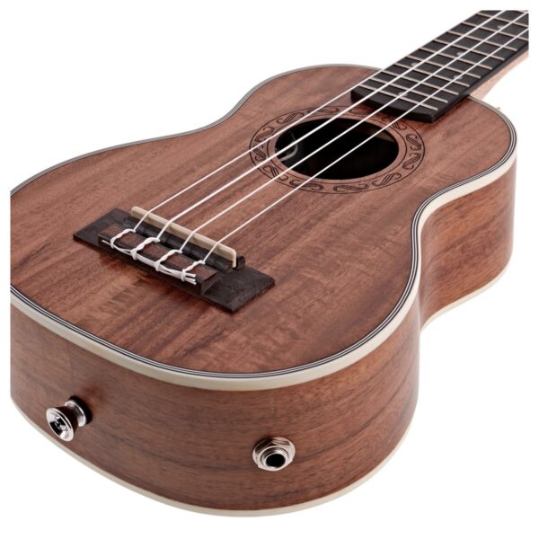 Koa Soprano Electro-Ukulele by Gear4music
