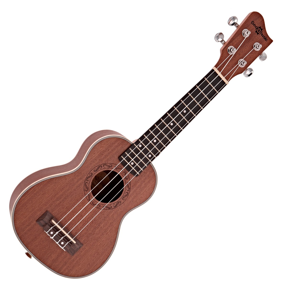 Sapele Soprano Ukulele by Gear4music - Image 1