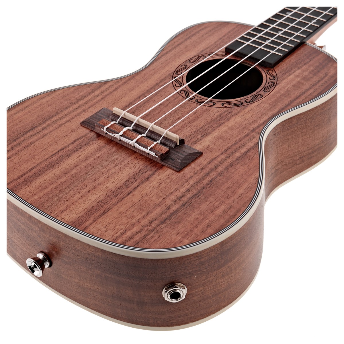 Koa Concert Electro-Ukulele by Gear4music - Image 4