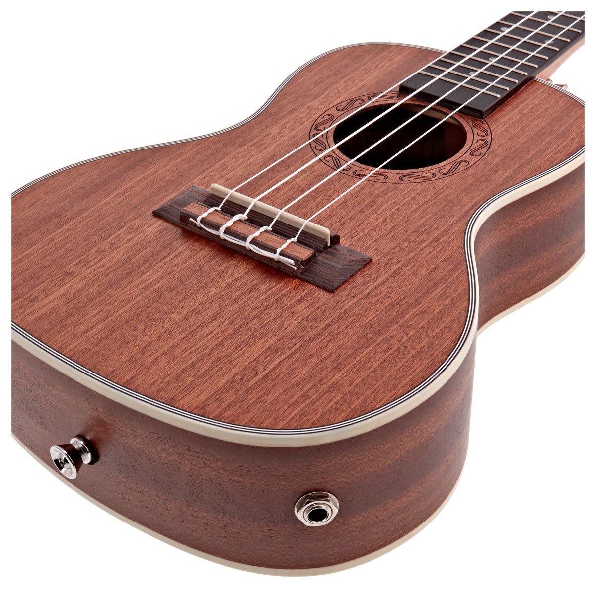 Sapele Concert Electro-Ukulele by Gear4music - Image 4