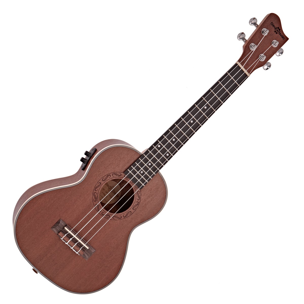 Sapele Tenor Electro-Ukulele by Gear4music - Image 1