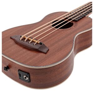 Deluxe Electro Ukulele Bass by Gear4music Sapele - Image 4