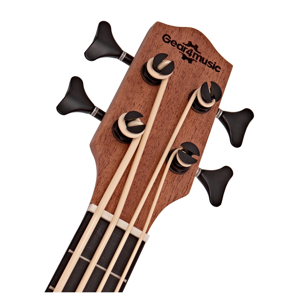Deluxe Electro Ukulele Bass by Gear4music Sapele - Image 6