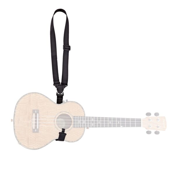 Ukulele Clip-On Strap by Gear4music Black