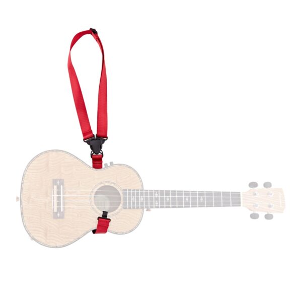 Ukulele Clip-On Strap by Gear4music Red