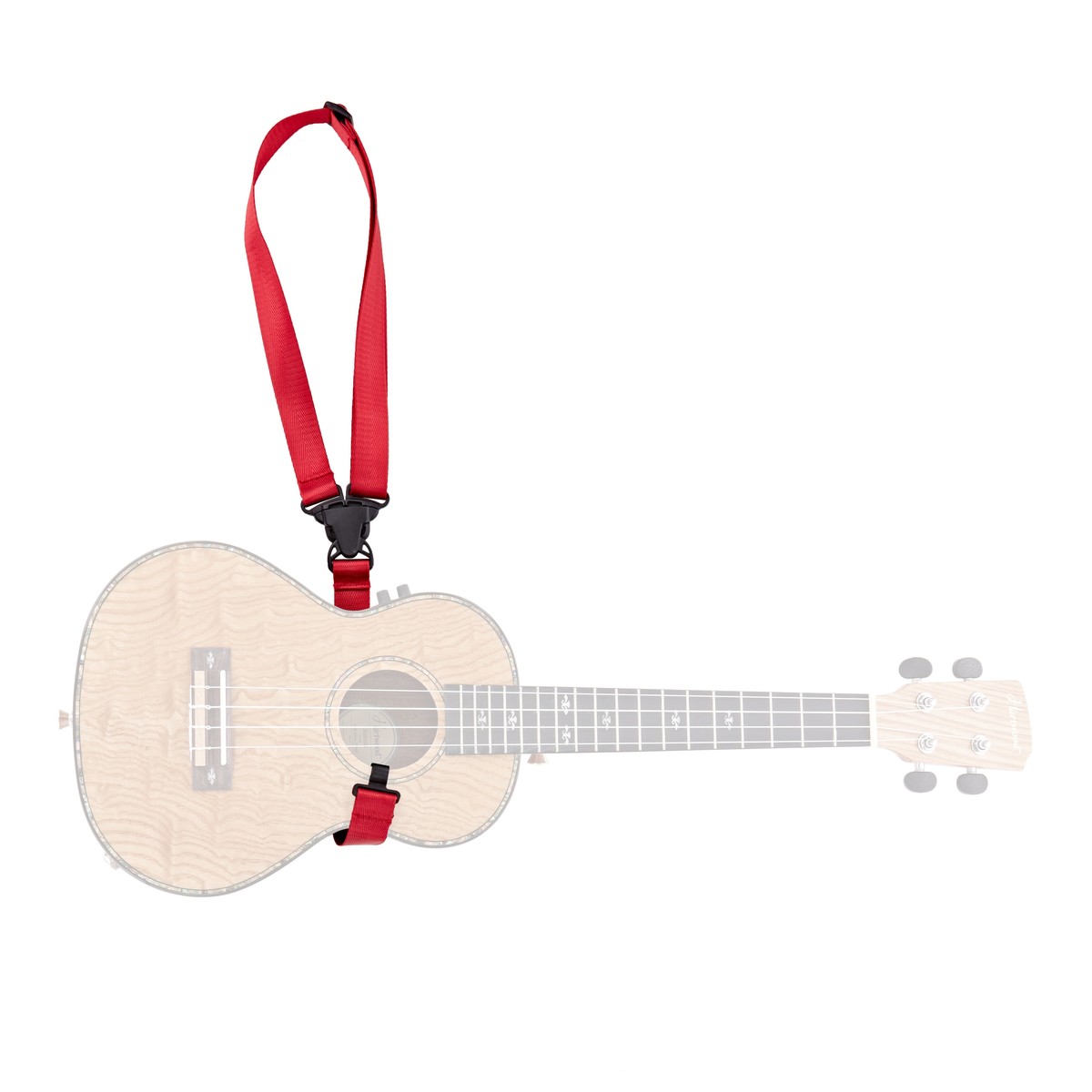 Ukulele Clip-On Strap by Gear4music Red - Image 5