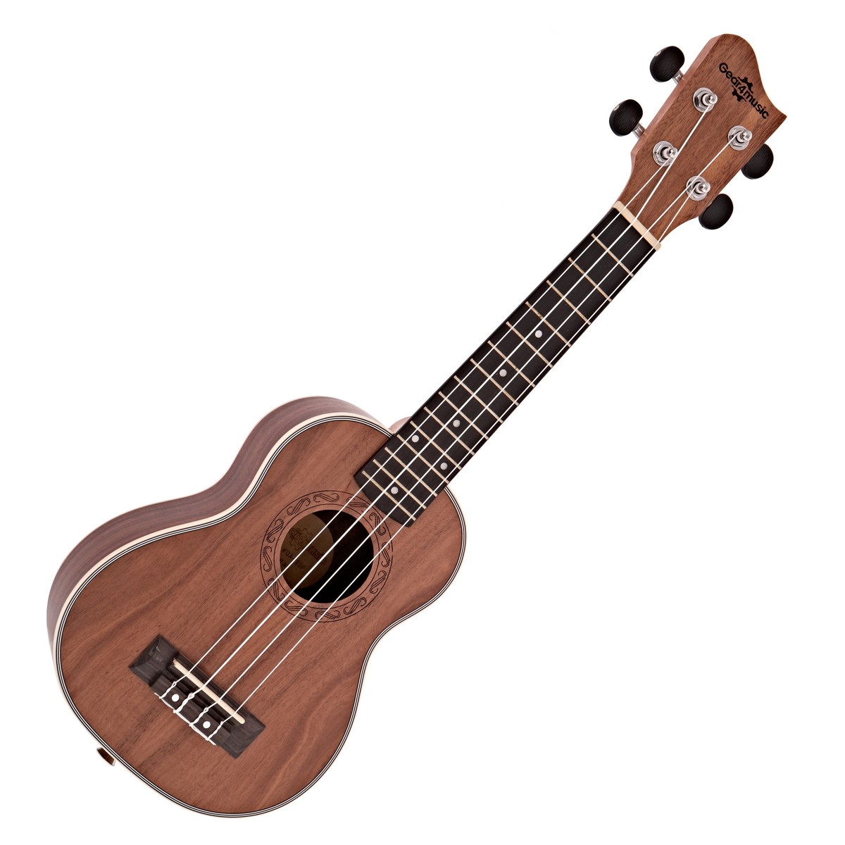 Koa Soprano Ukulele by Gear4music - Image 1