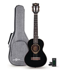 Archback Tenor Ukulele Pack by Gear4music Black