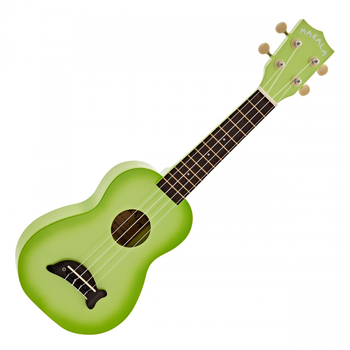 Kala Makala Dolphin Soprano Ukulele Green Apple Burst - Image 1