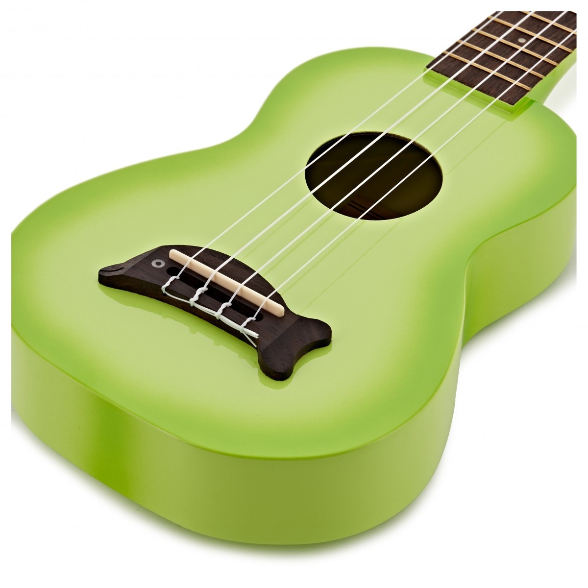 Kala Makala Dolphin Soprano Ukulele Green Apple Burst - Image 4