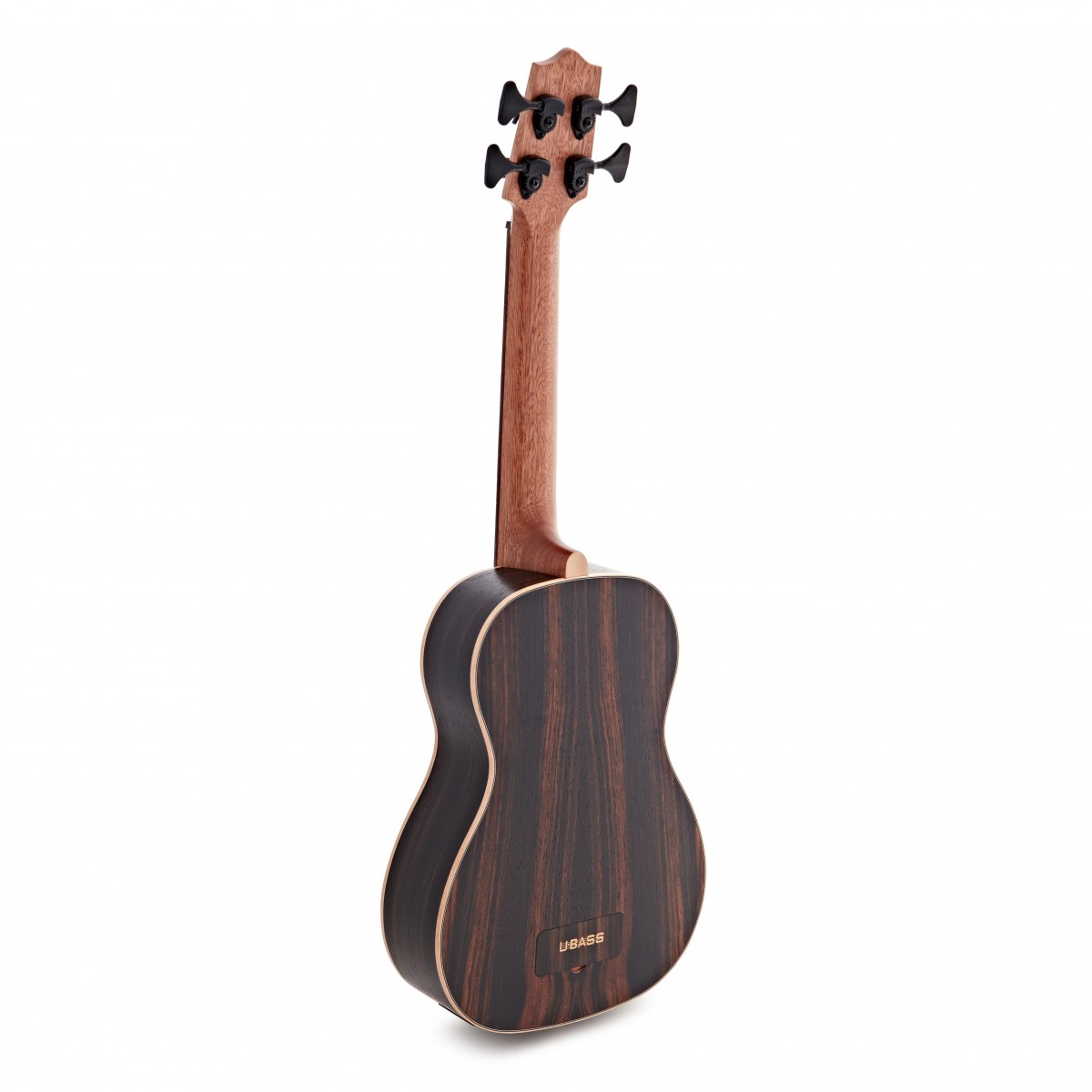 Kala Fretless U-Bass Electro-Acoustic Ukulele Striped Ebony - Image 5