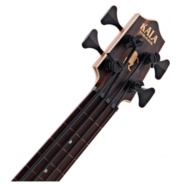 Kala Fretless U-Bass Electro-Acoustic Ukulele Striped Ebony